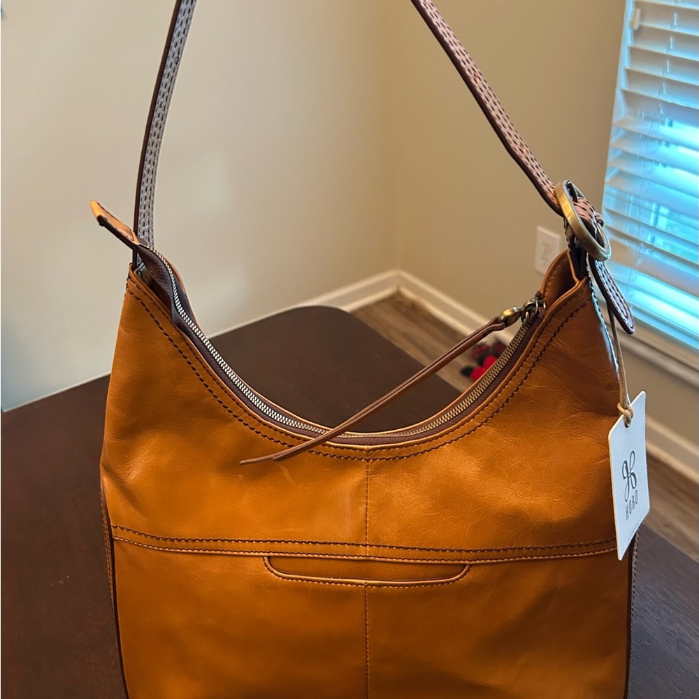 HOBO Tan Leather Hobo Bag